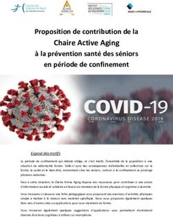 Chaire Active Aging Proposition de contribution de la