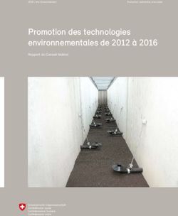 Promotion des technologies environnementales de 2012 à 2016 - Rapport du Conseil fédéral
