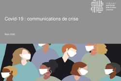 Covid-19 : communications de crise - Mars 2020