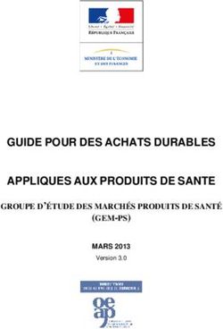 GUIDE POUR DES ACHATS DURABLES APPLIQUES AUX PRODUITS DE SANTE - GROUPE D'ÉTUDE DES MARCHÉS PRODUITS DE SANTÉ (GEM-PS)