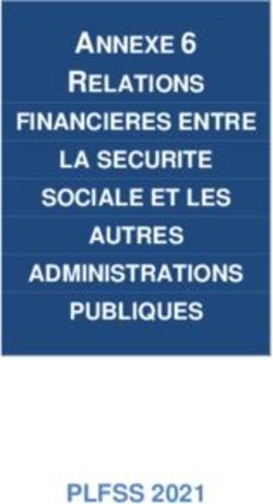 ANNEXE 6 RELATIONS - PLFSS 2021 - FINANCIERES ENTRE LA SECURITE SOCIALE ...