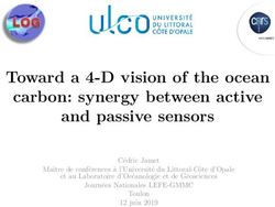 Toward a 4-D vision of the ocean carbon: synergy between active and passive sensors - Cédric Jamet Maître de conférences à l'Université du ...