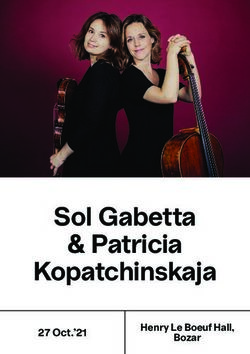 Sol Gabetta & Patricia Kopatchinskaja - 27 Oct.'21 - Bozar