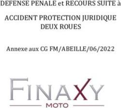 ACCIDENT PROTECTION JURIDIQUE DEUX ROUES - DEFENSE PENALE et RECOURS SUITE &agrave; Annexe aux CG FM/ABEILLE/06/2022 - finaxy moto