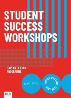 STUDENT SUCCESS WORKSHOPS - CAREER CENTER PROGRAMME MME R - Universit&eacute; de Luxembourg