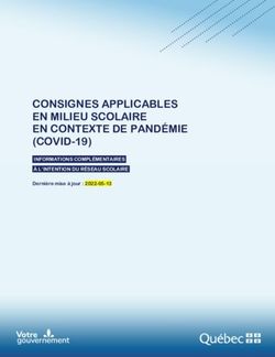 CONSIGNES APPLICABLES EN MILIEU SCOLAIRE EN CONTEXTE DE PANDÉMIE (COVID-19) - Alliance des profs