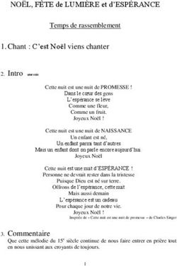 NOËL, FÊTE de LUMIÈRE et d'ESPÉRANCE