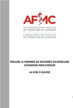 R&Eacute;DUIRE LE NOMBRE DE DIPL&Ocirc;M&Eacute;S EN M&Eacute;DECINE CANADIENS NON JUMEL&Eacute;S LA VOIE &Agrave; SUIVRE