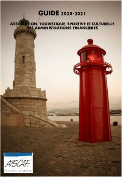 GUIDE 2020-2021 ASSOCIATION TOURISTIQUE, SPORTIVE ET CULTURELLE DES ADMINISTRATIONS FINANCIERES - Free