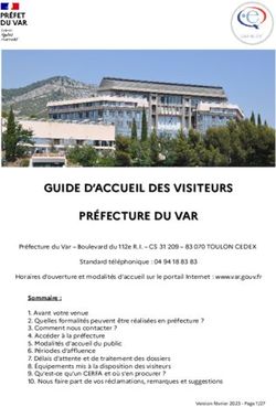 GUIDE D'ACCUEIL DES VISITEURS PRÉFECTURE DU VAR