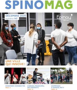 SPINOMAG - UNE VILLE QUI INNOVE ! - D&Eacute;CEMBRE 2020 - Epinay-sous-S&eacute;nart