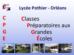 Classes Grandes &Eacute;coles - Pr&eacute;paratoires aux - Orl&eacute;ans