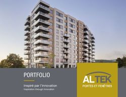 PORTFOLIO Inspir&eacute; par l'innovation - Inspiration through innovation - Altek Portes et Fen&ecirc;tres