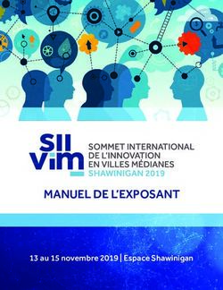 MANUEL DE L'EXPOSANT 13 au 15 novembre 2019 | Espace Shawinigan - Ville de Shawinigan