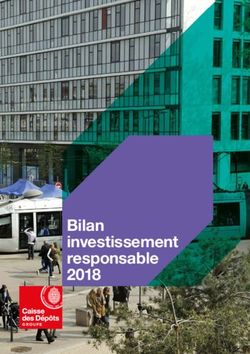 Bilan investissement responsable 2018 - Groupe Caisse des ...
