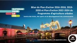 Bilan du Plan d'action 2016-2018, 2019- 2020 et Plan d'action 2022-2024 du Programme d'agriculture urbaine - Service des loisirs, des sports et du ...