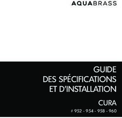 GUIDE DES SPÉCIFICATIONS ET D'INSTALLATION - CURA - Aquabrass