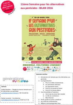 11&egrave;me Semaine pour les alternatives aux pesticides : BILAN 2016 - Semaine sans pesticides