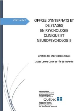 OFFRES D'INTERNATS ET DE STAGES EN PSYCHOLOGIE CLINIQUE ET NEUROPSYCHOLOGIE 2020-2021 - CIUSSS du ...