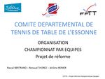 COMIT&Eacute; D&Eacute;PARTEMENTAL DE TENNIS DE TABLE DE L'ESSONNE - Quomodo