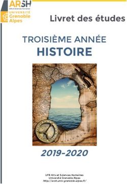 HISTOIRE TROISIÈME ANNÉE - Livret des études - Université Grenoble Alpes