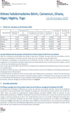 Br&egrave;ves hebdomadaires B&eacute;nin, Cameroun, Ghana, Niger, Nig&eacute;ria, Togo