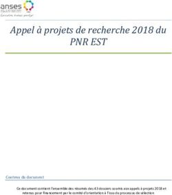 PNR EST Appel &agrave; projets de recherche 2018 du - Contenu du document