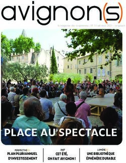 Avignon - PLACE AU SPECTACLE PLAN PLURIANNUEL D'INVESTISSEMENT - Avignon.fr