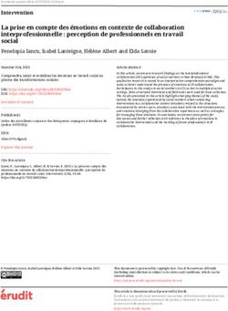 La prise en compte des émotions en contexte de collaboration interprofessionnelle : perception de professionnels en travail social