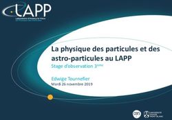 La physique des particules et des astro-particules au LAPP - Stage d'observation 3ème - Indico