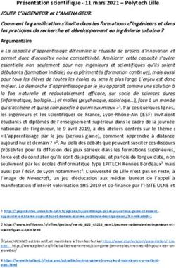 Présentation scientifique - 11 mars 2021 - Polytech Lille - 11 mars 2021 - Polytech Lille