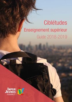 Ciblétudes Enseignement supérieur Guide 2018-2019 - INFOR JEUNES
