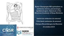 Kat&eacute;ri Champagne MD sp&eacute;cialiste en m&eacute;decine interne, pneumologie, &eacute;pid&eacute;miologiste, Diplomate of the American Academy of Sleep Medicine Institut de ...