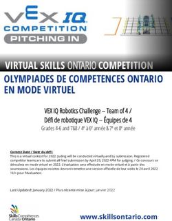 VIRTUAL SKILLS ONTARIO COMPETITION OLYMPIADES DE COMPETENCES ONTARIO EN MODE VIRTUEL - olympiades de competences ...