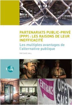 PARTENARIATS PUBLIC-PRIVÉ (PPP) : LES RAISONS DE LEUR INEFFICACITÉ - Les multiples avantages de l'alternative publique PAR DAVID HALL - Public ...