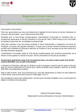 R&egrave;glement d'ordre interne - Ann&eacute;e scolaire 2022-2023 - Croix ...