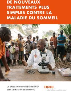 DE NOUVEAUX TRAITEMENTS PLUS SIMPLES CONTRE LA MALADIE DU SOMMEIL - Le programme de R&D de DNDi pour la maladie du sommeil