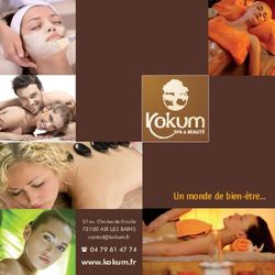 Un monde de bien-être - Kokum Spa & Beauté