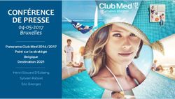 CONF&Eacute;RENCE DE PRESSE 04-05-2017 Bruxelles - Panorama Club Med 2016/2017 Point sur la strat&eacute;gie