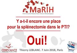 OUI! Y A-T-IL ENCORE UNE PLACE POUR LA SPLÉNECTOMIE DANS LE PTI? - THIERRY LEBLANC. 7 JUIN 2018, PARIS - MARIH