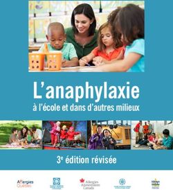 L'anaphylaxie à l'école et dans d'autres milieux 3e édition révisée - CSACI