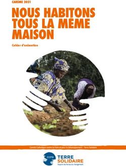 Cahier d'animation - CCFD-Terre Solidaire