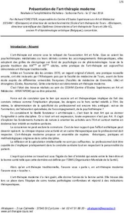 Présentation de l'art thérapie moderne - Afratapem