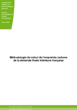 Méthodologie de calcul de l'empreinte carbone de la demande finale intérieure française