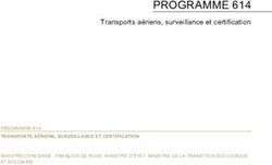 PROGRAMME 614 Transports aériens, surveillance et certification - PROGRAMME 614