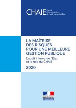CHAIE LA MAÎTRISE DES RISQUES POUR UNE MEILLEURE GESTION PUBLIQUE - 2020 L'audit interne de l'État et le rôle du CHAIE - Economie.gouv.fr
