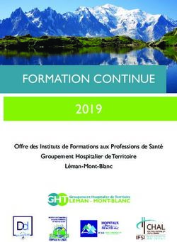 2019 FORMATION CONTINUE - Offre des Instituts de Formations aux Professions de Santé - Centre Hospitalier Alpes Léman