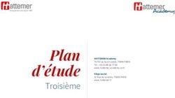 Plan d'&eacute;tude Troisi&egrave;me - Hattemer Academy