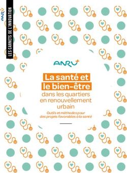 La santé et le bien-être - dans les quartiers en renouvellement urbain Outils et méthodes pour - ANRU