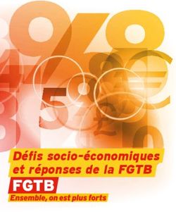 Défis Socio-économiques Et Réponses De La FGTB